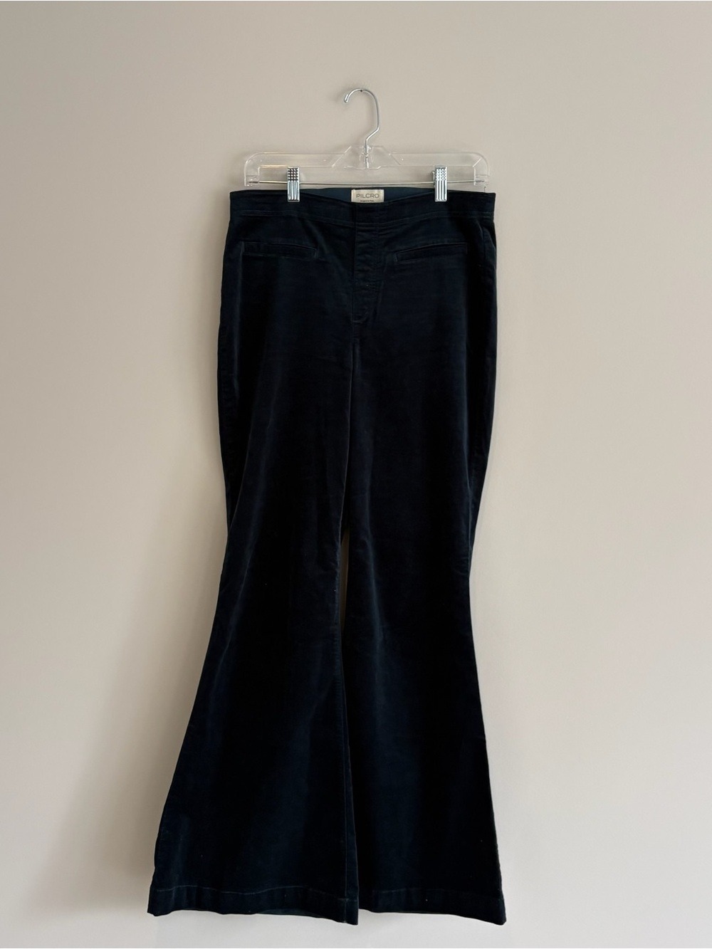 Pilcro Dark Teal Velvet Pull on Pants Size 29